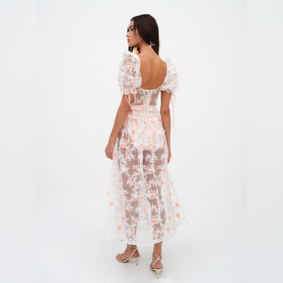NWT | For Love & Lemons Tessa Midi Dress Size S - Picture 4 of 4